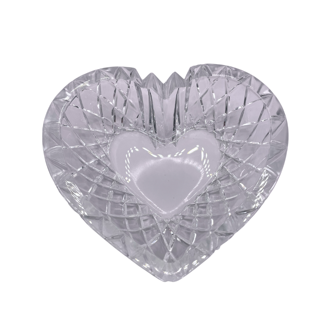 heart-shaped thrifted ashtrays